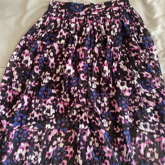 Charlotte Russe Dresses & Skirts - Charlotte Russe Hi-Lo Midi Skirt in Black, Pink & Blue Size S